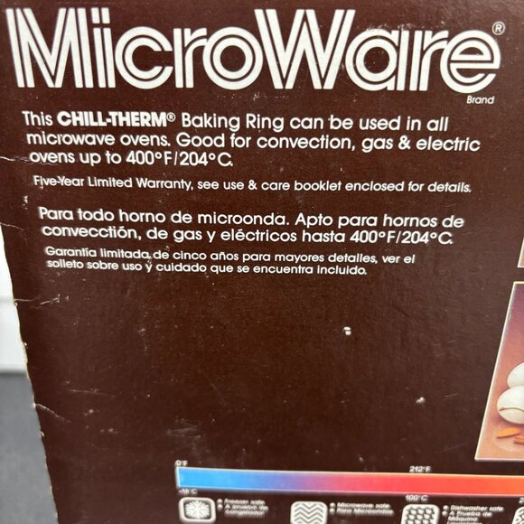 Vintage Anchor Ovenware Baking Ring For The Microwave In Box with Instructions - Picture 9 of 11
